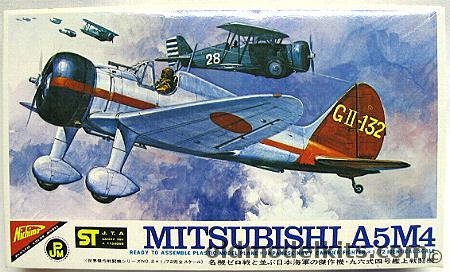 Nichimo 1/72 Mitsubishi A5M4 Claude - Navy Carrier Fighter, S-7202-200 plastic model kit